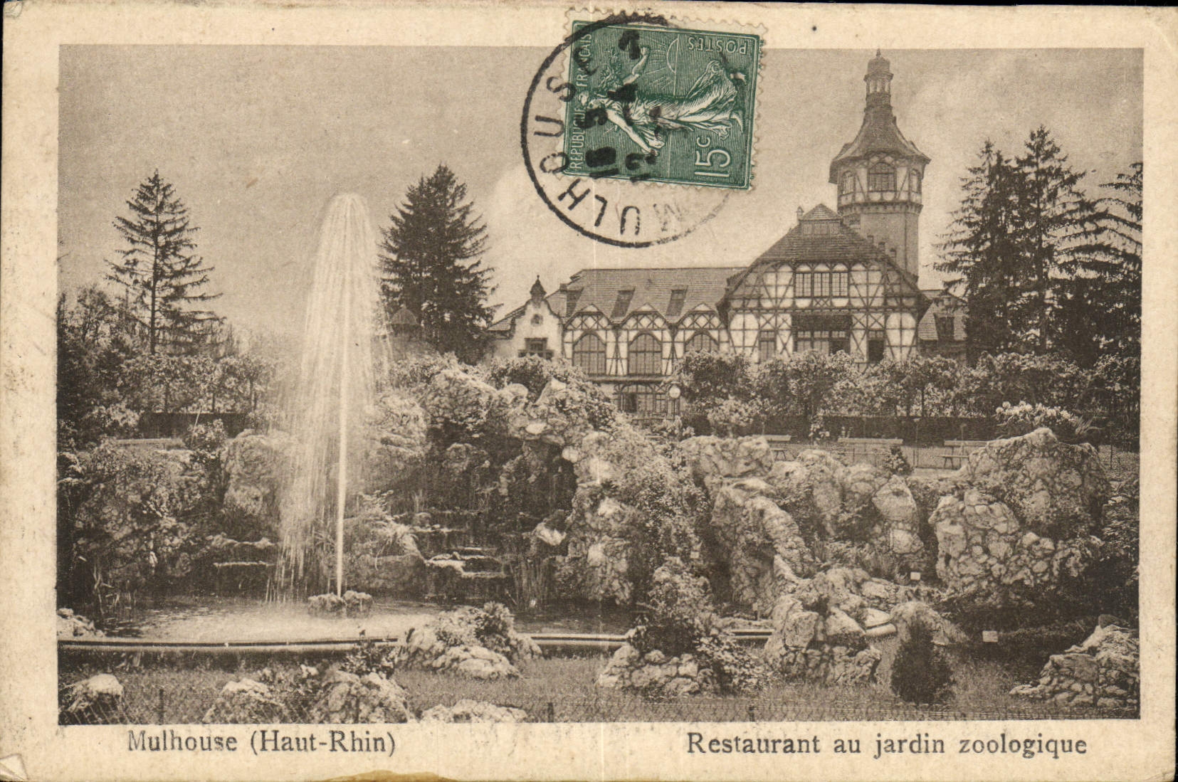 CPA Mulhouse Haut Rhin Rstaurant au jardin zoologique 