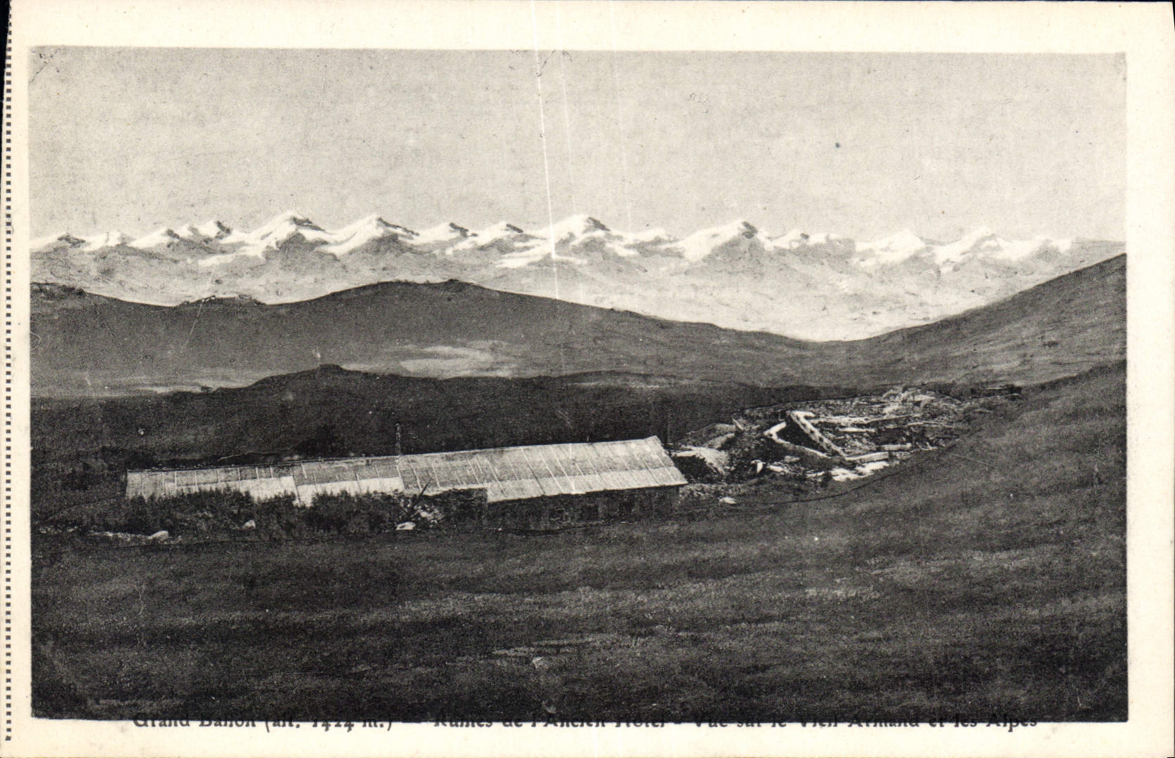 CPA Grand Ballon Ruines de l'ancien hotel