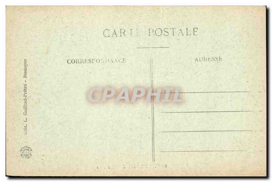 CPA Belfort Le Lion  — Verso