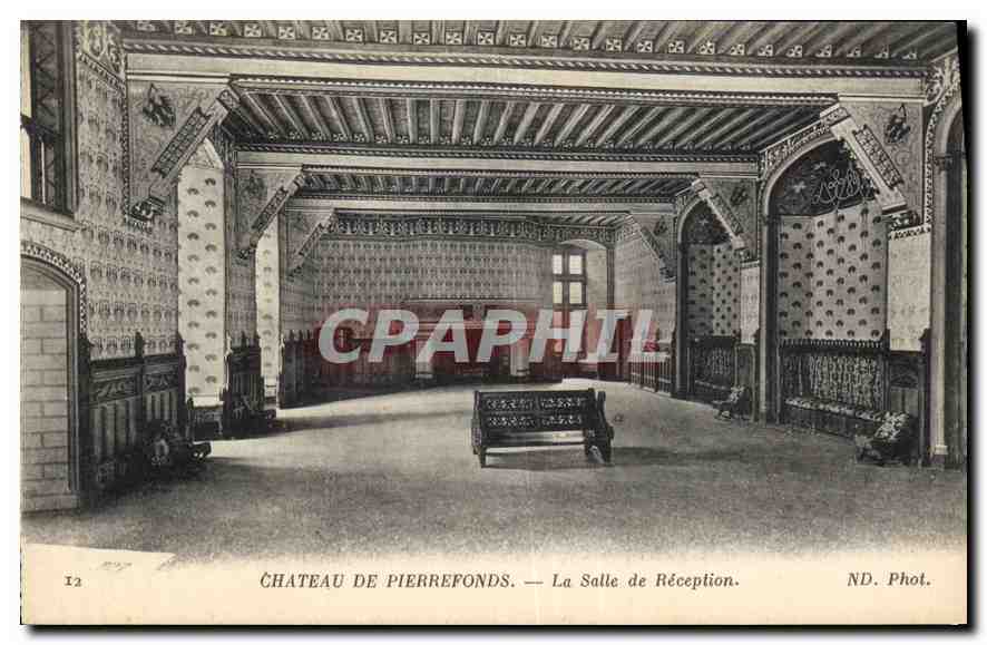 CPA Chateau de Pierrefonds La Salle de Reception 