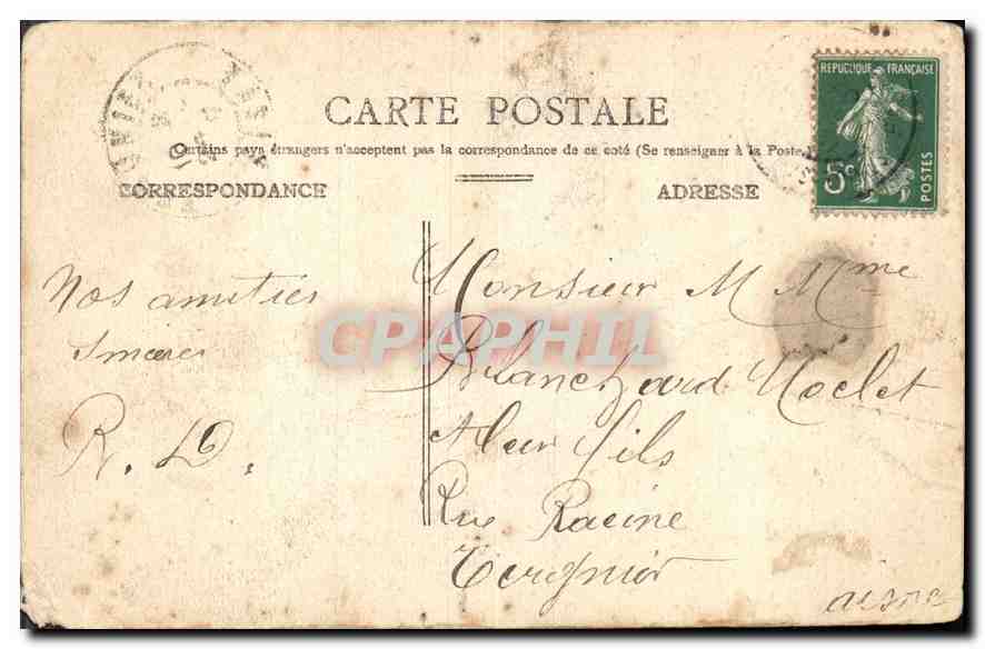 CPA De Saint Pol je vous envoie ce Souvenir  — Rückseite