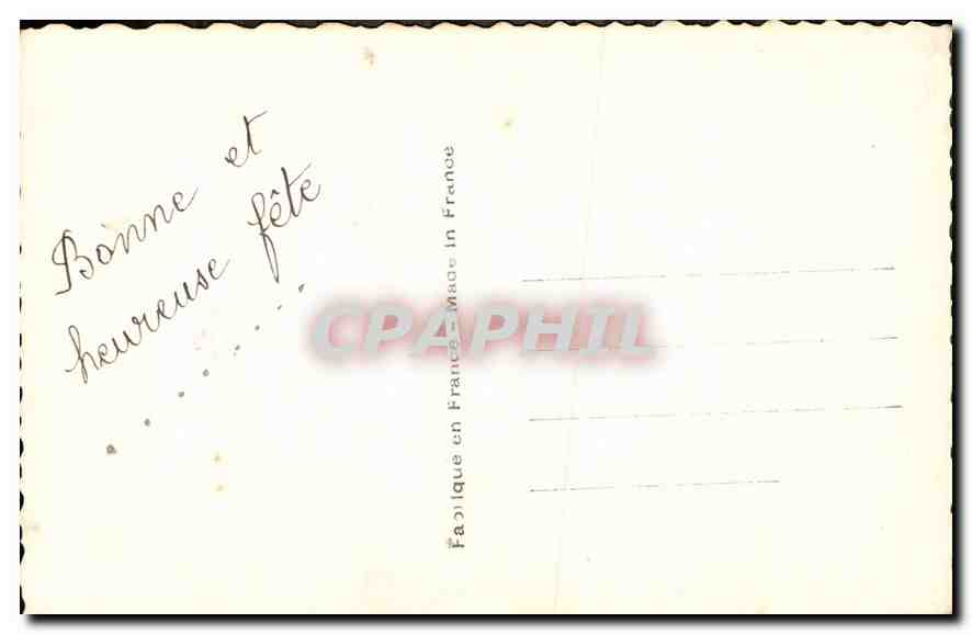 CPA Bonne et heureuse fete Femme — Rückseite