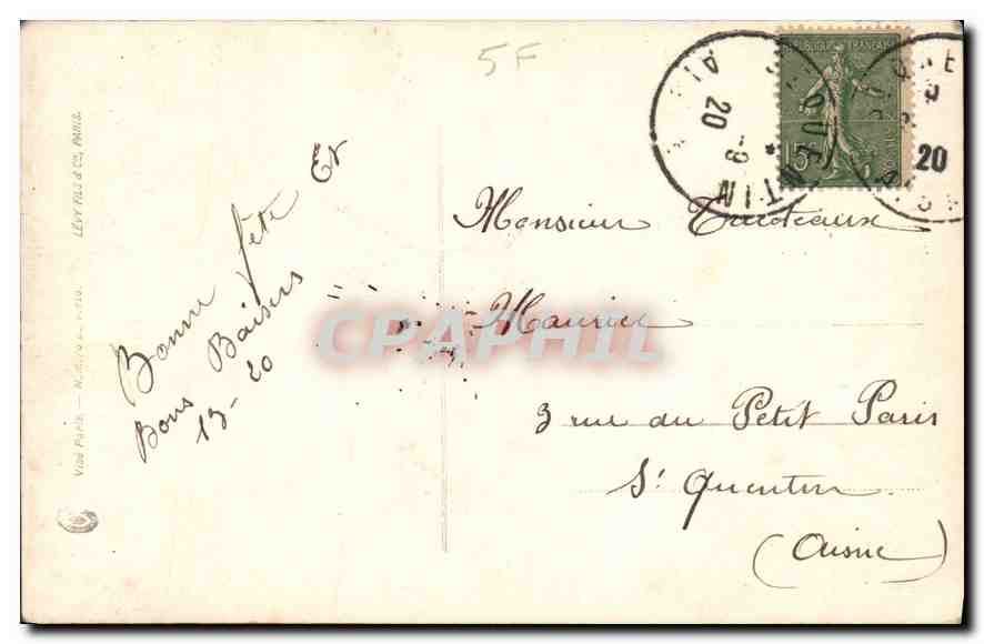 CPA Femme — Verso
