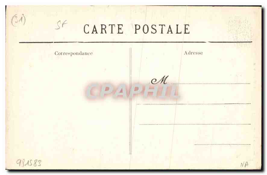 CPA Toulouse Portail de la Dalbade  — Verso