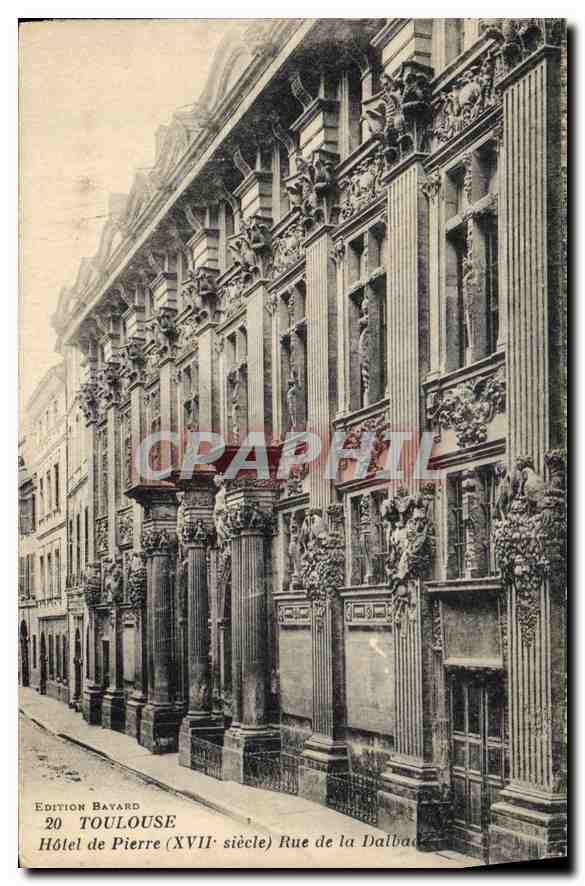 CPA Toulouse Hotel de Pierre Rue de la Dalbade 