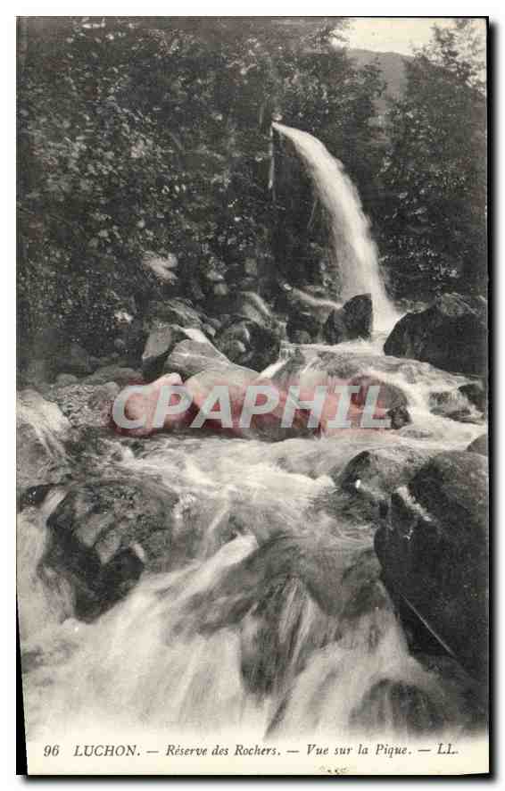 CPA Luchon Riserve des Rochers Vue sur la Pique 