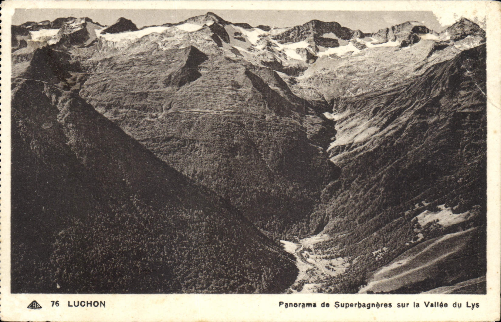CPA Luchon Panorama de Superbagneres sur la Vallee du Lys 