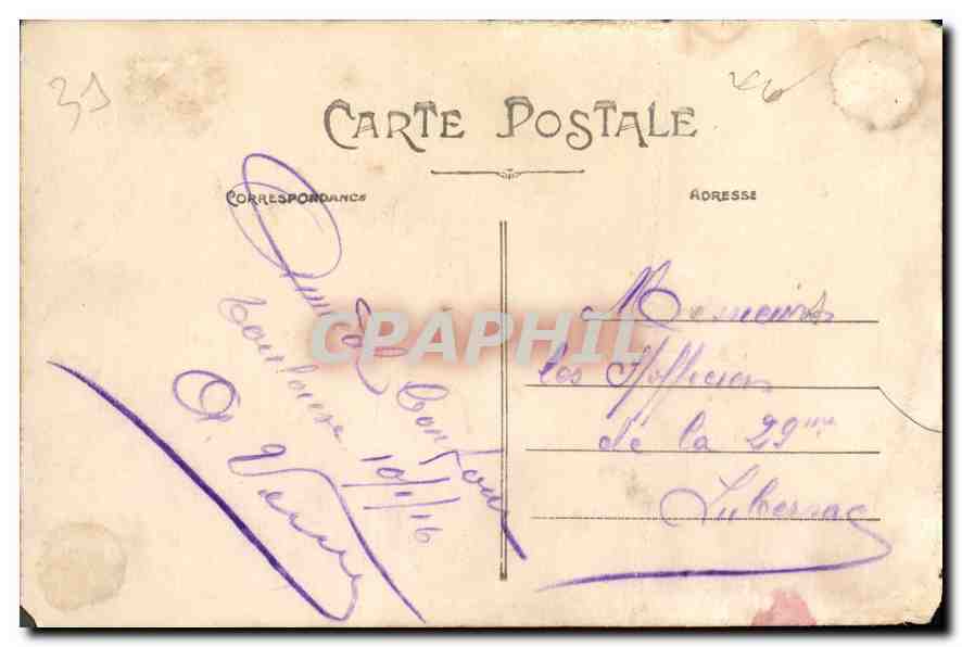 CPA Toulouse Le Square Rolland  — Verso