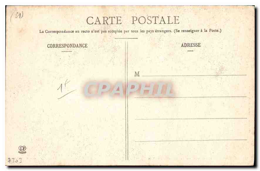 CPA Luchon Ensemble de la Vallee du Lys  — Verso