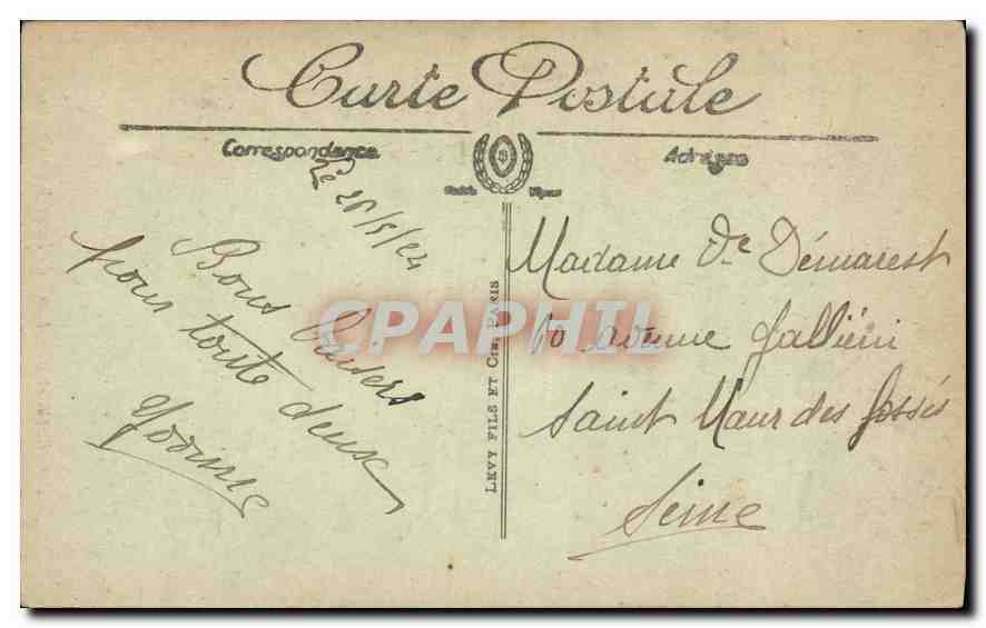 CPA Bourges Entree du Palais Jacques Coeur  — Verso