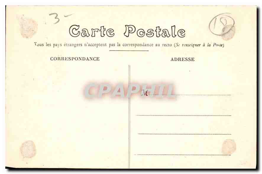 CPA Bourges Cathedrale Tympan du Portail St Guillaume  — Rückseite