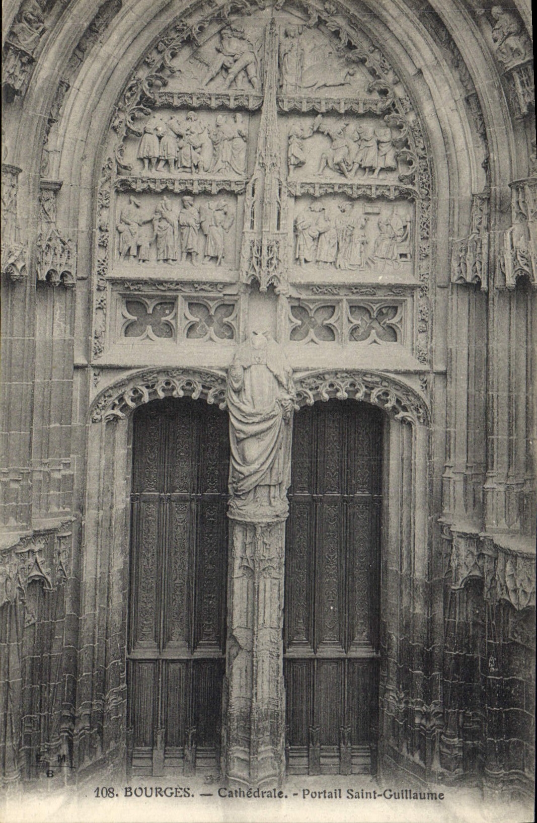 CPA Bourges Cathedrale Portail Saint Guillaume 