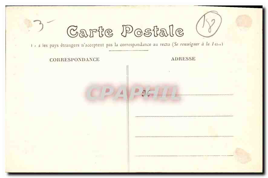 CPA Bourges Cathedrale Portail Saint Guillaume  — Rückseite