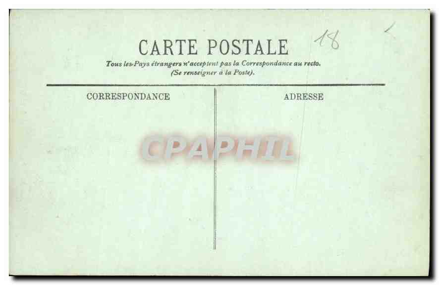 CPA Bourges Portail meridional de la Cathedrale  — Rückseite