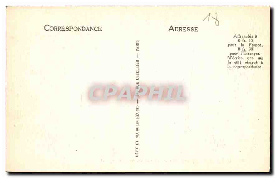 CPA Bourges Eglise souterraine de la Cathedrale  — Back