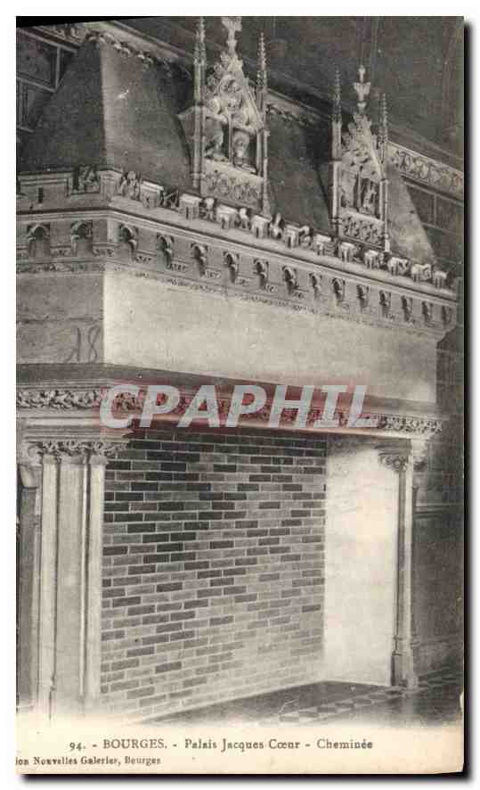 CPA Bourges Palais Jacques Coeur Cheminee 