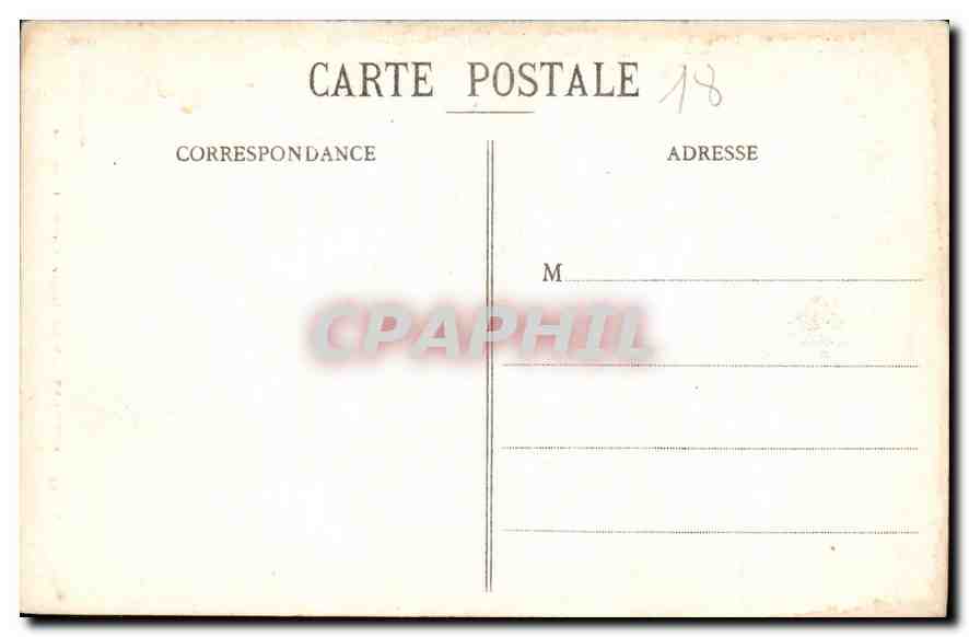 CPA Bourges Palais Jacques Coeur Cheminee  — Rückseite