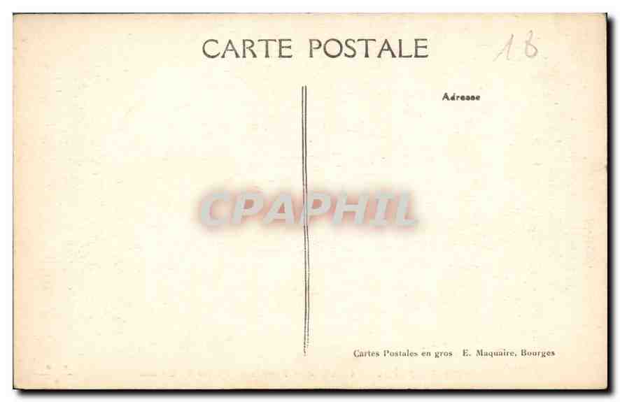 CPA Bourges Cathedrale Tympan du Portail St Etienne  — Rückseite