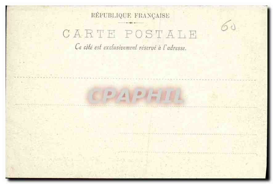 CPA Chateau de Compiegne Le grand Salon de Reception des Dames  — Verso