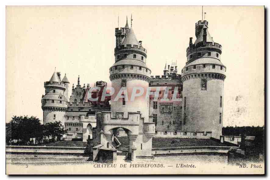 CPA Chateau de Pierrefonds L'Entree 