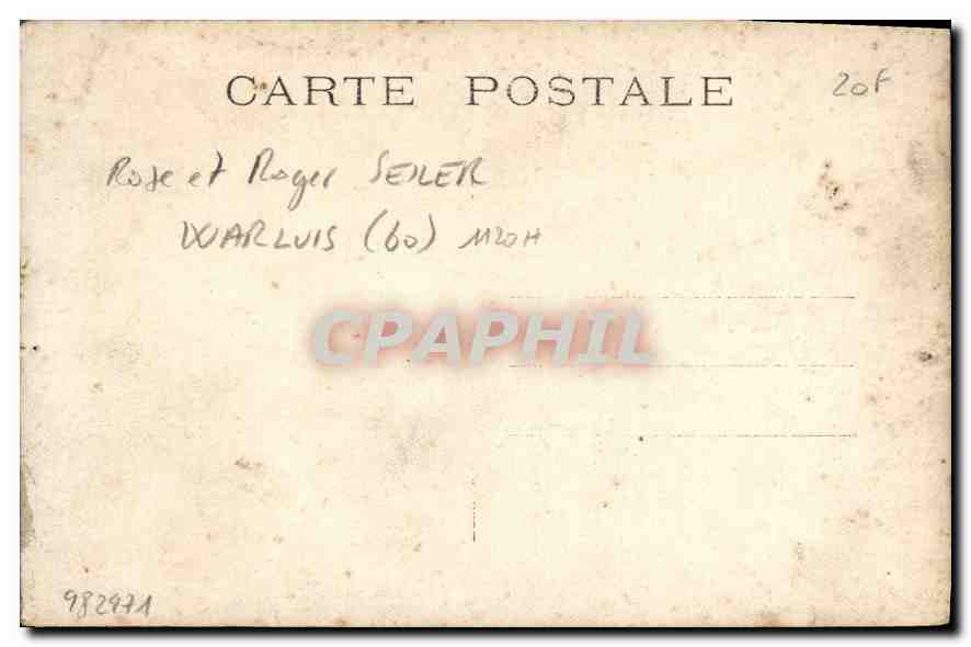 Femme et enfant — Sujet photographique — Carte postale CPA 20f — Reverso