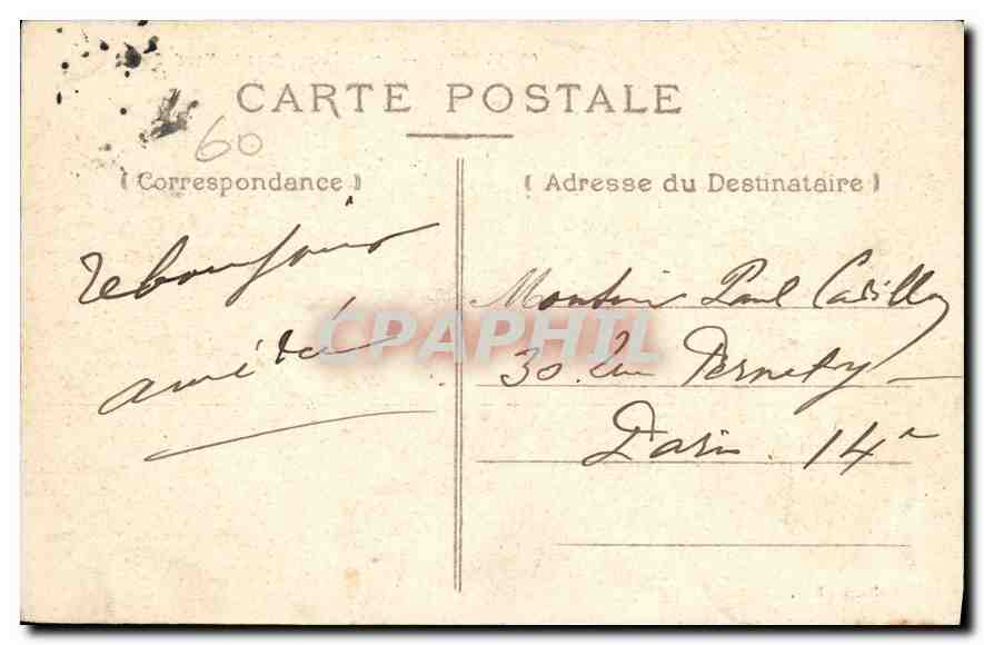 Chantilly — Le Château, façade — Collection R.F. — Rückseite