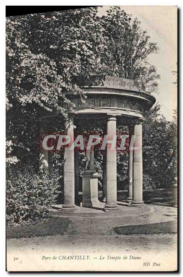 CPA Parc de Chantilly Le Temple de Diane 