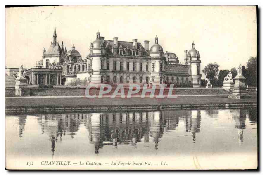 CPA Chantilly Le Chateau La Facade Nord Est 