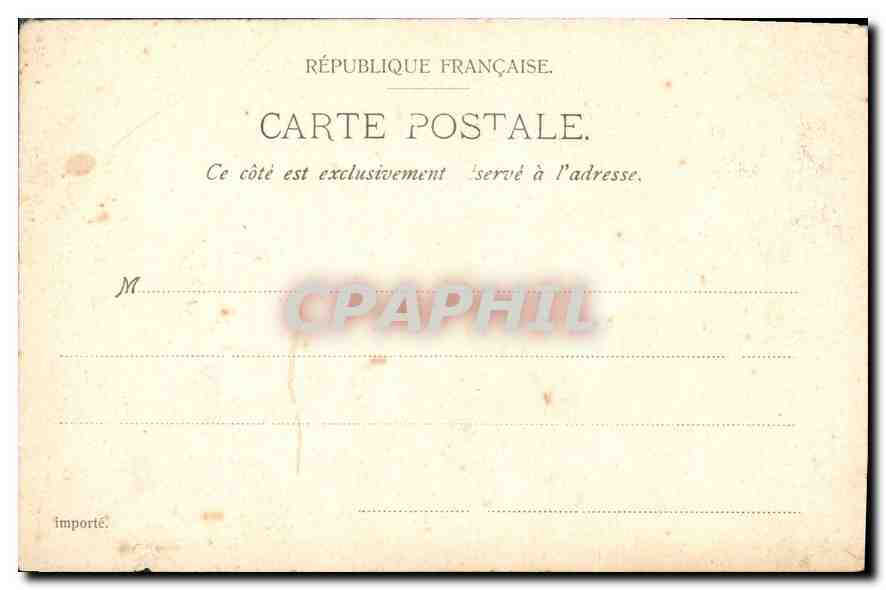 CPA Chantilly Le Vue Chateau et des Pieces d'Eau du Parc  — Rückseite