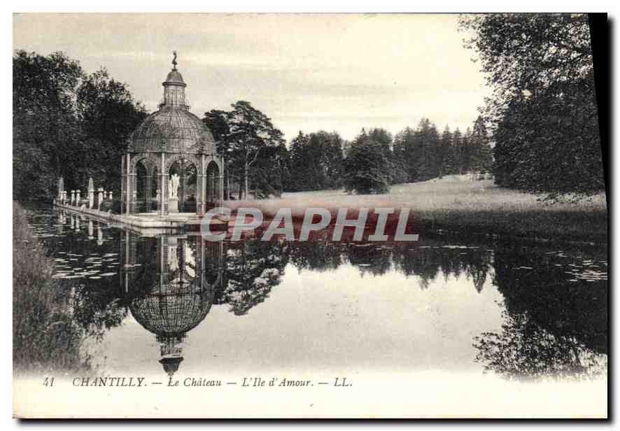 CPA Chantilly Le Chateau L'llle d'Amour 