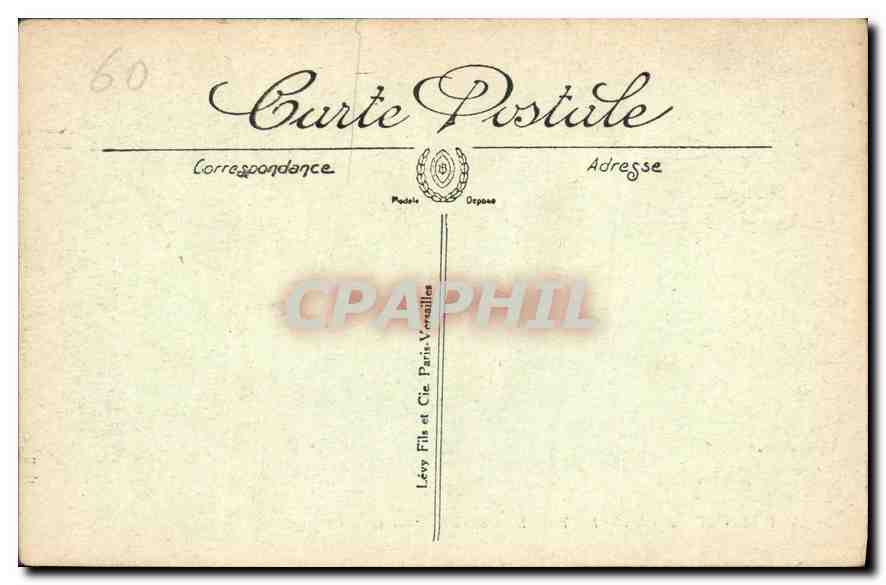 Château de Chantilly — La Galerie des Cerfs — L.L. — n°28 — Rückseite