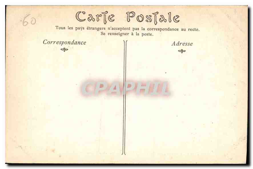 CPA Parc du Chateau de Chantilly L'Allee dl'Entrainement  — Rückseite