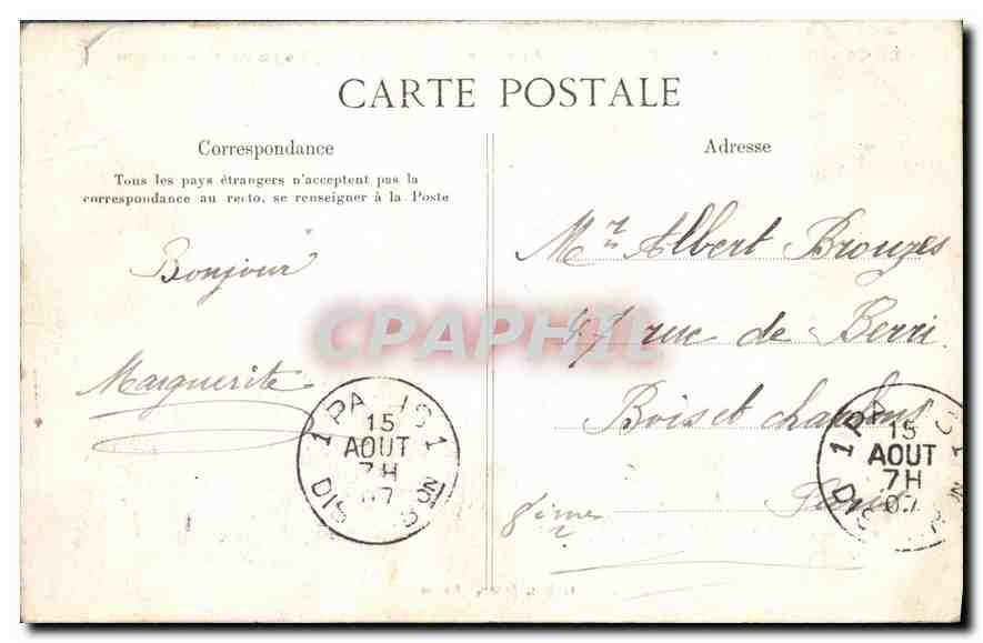 Les bords de la Truyère au Pont de Tréboul — série 340 — éditeur Le Rémy Éditeur, Angers — Reverso