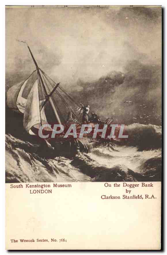 CPA South Kensington Museum London On the Dogger Bank by Clarkson Stanfield Bateau