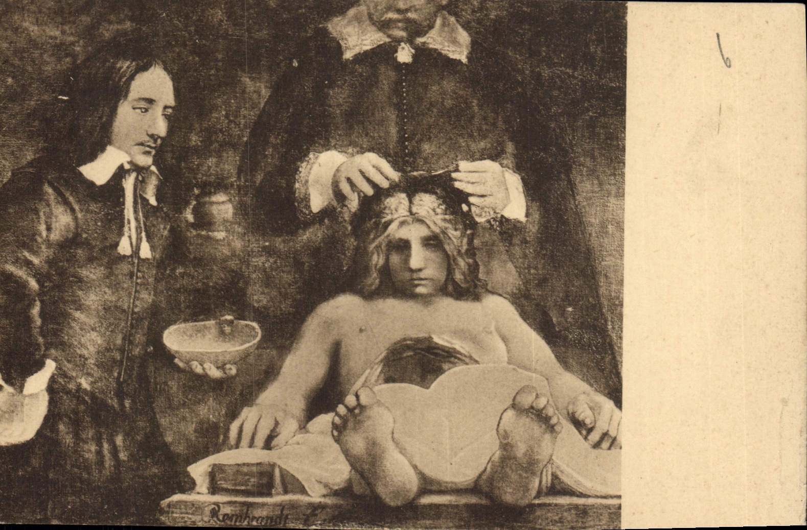 La leçon d'anatomie — Rembrandt — édition J. M. Schalekamp, Amsterdam