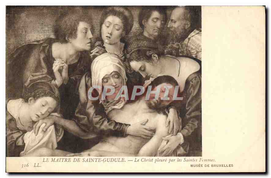 Le Maître de Sainte-Gudule — Le Christ pleuré par les Saintes Femmes — Musée de Bruxelles
