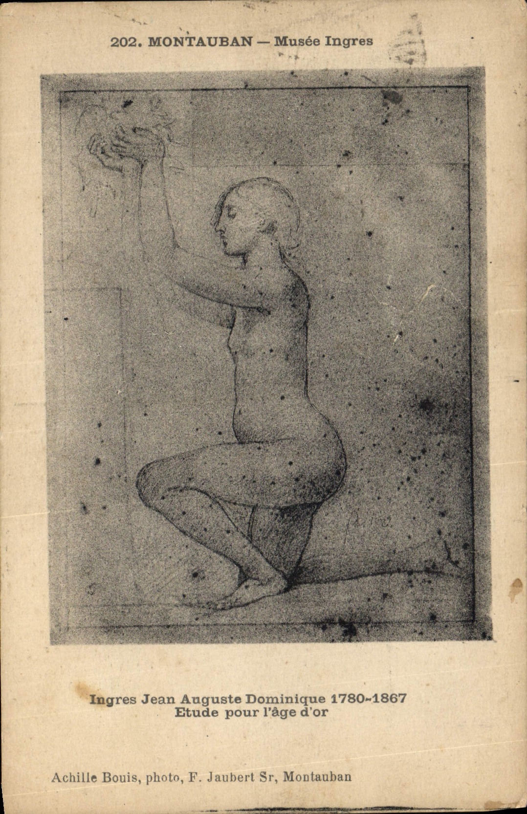 Montauban — Musée Ingres — Étude pour l'âge d'or — Achille Bouis, photo, F. Jaubert Sr, Montauban