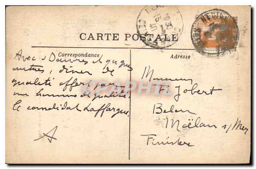 Montauban — Musée Ingres — Étude pour l'âge d'or — Achille Bouis, photo, F. Jaubert Sr, Montauban — Reverso