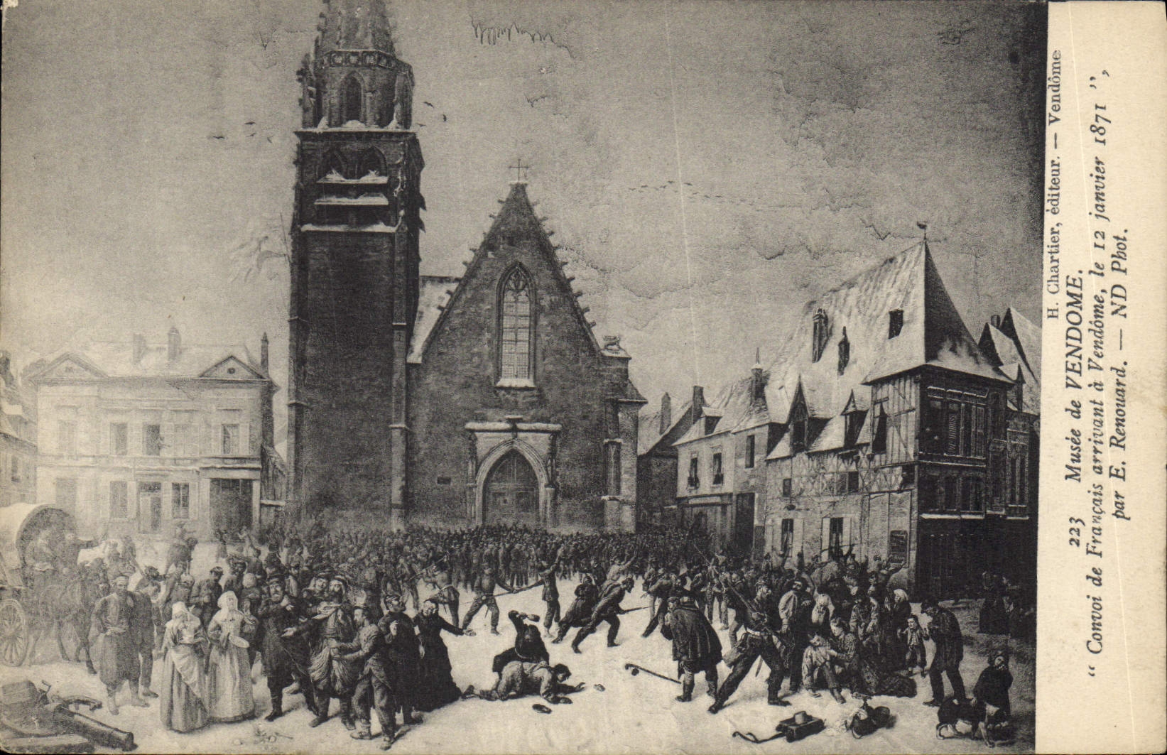 Convoi de Français arrivant à Vendôme — 1871 — H. Charlier, éditeur
