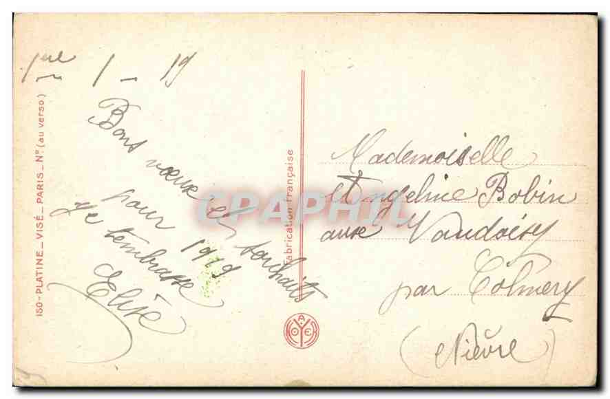 CPA Femme — Rückseite