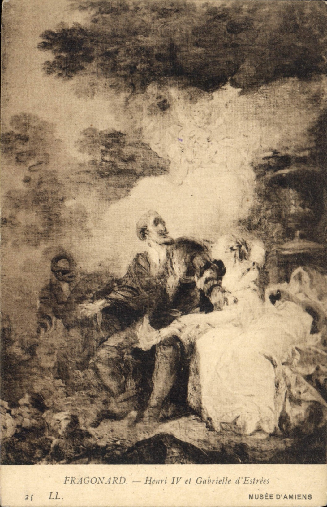 CPA Fragonard Henri et Gabrielle d'Estrees 