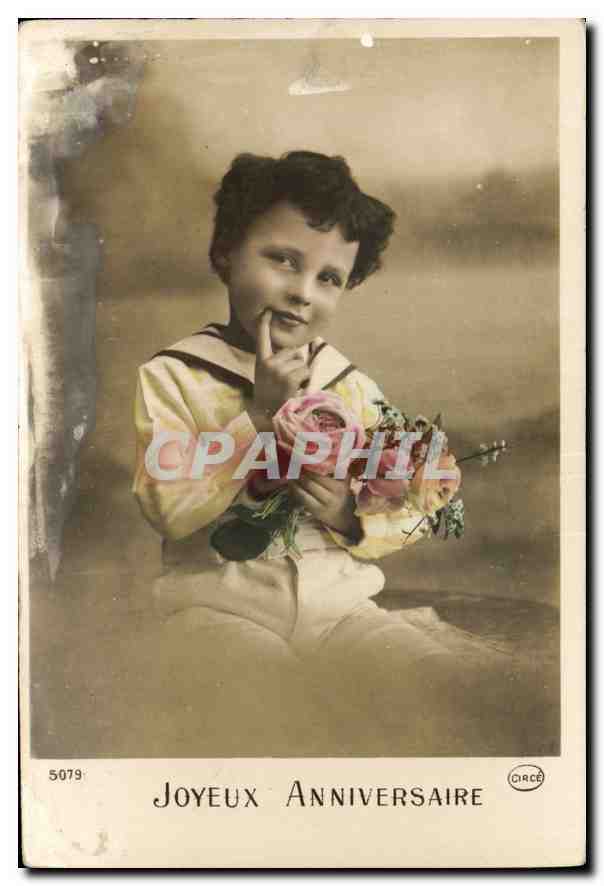 CPA Joyeux Anniversaire Enfant