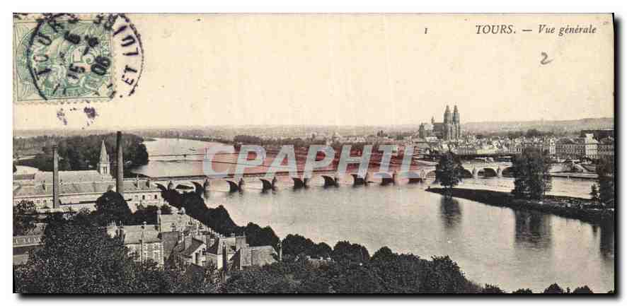 CPA Tours Vue generale 