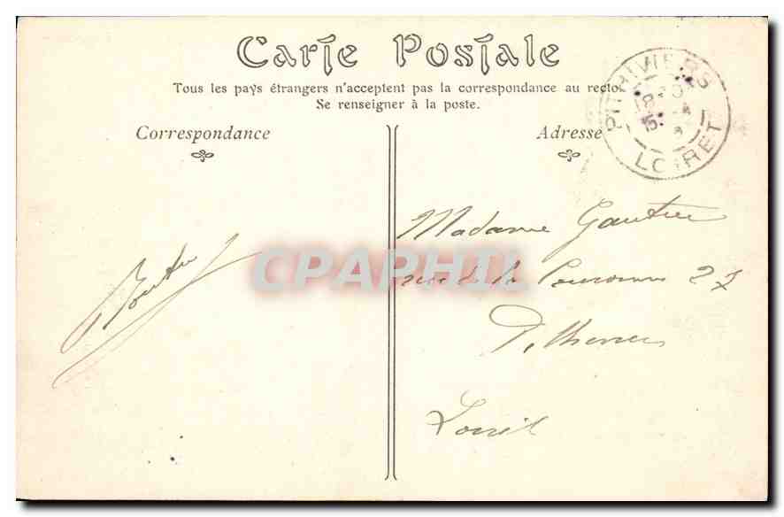 CPA Tours Vue generale  — Rückseite
