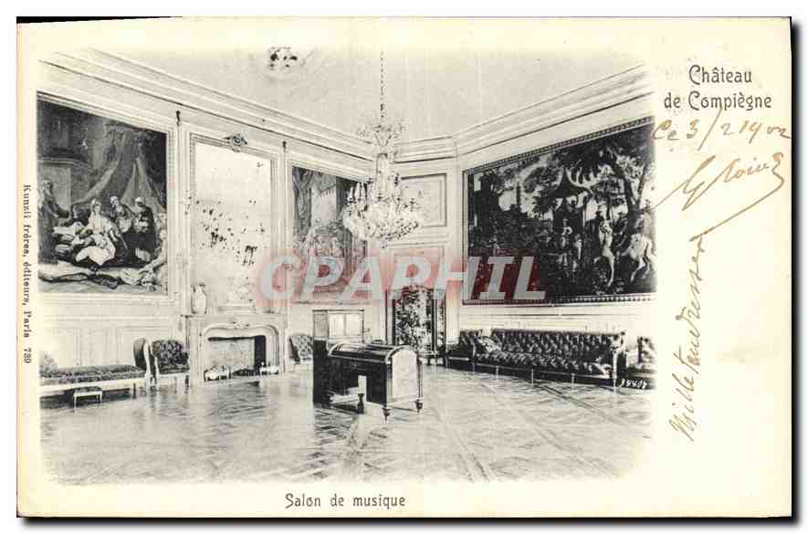 CPA Chateau de Compiegne Salon de Musique 