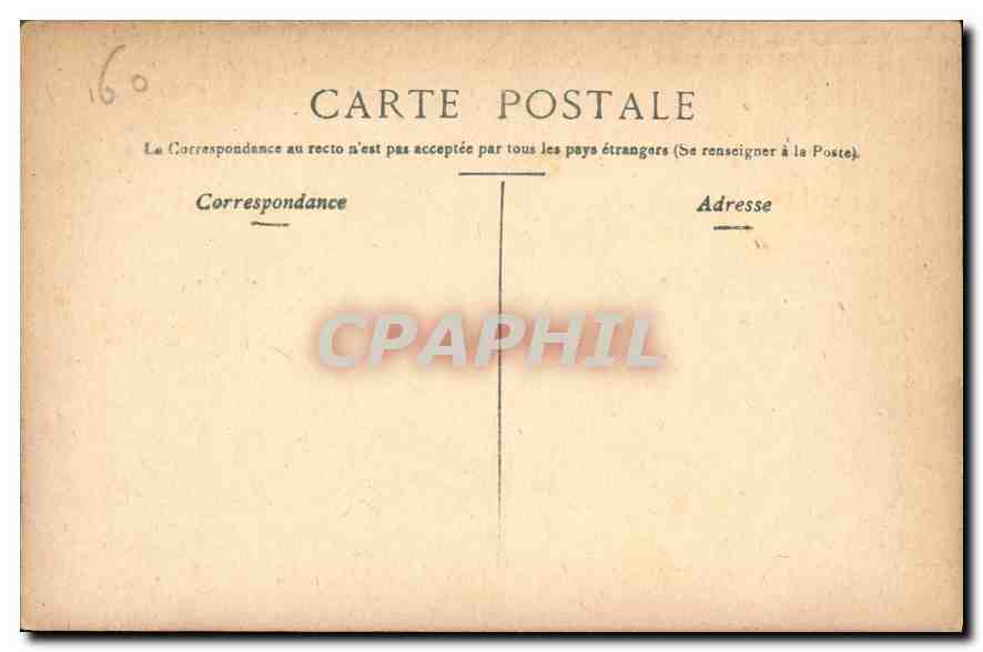 CPA Le Chateau de Chantilly  — Rückseite