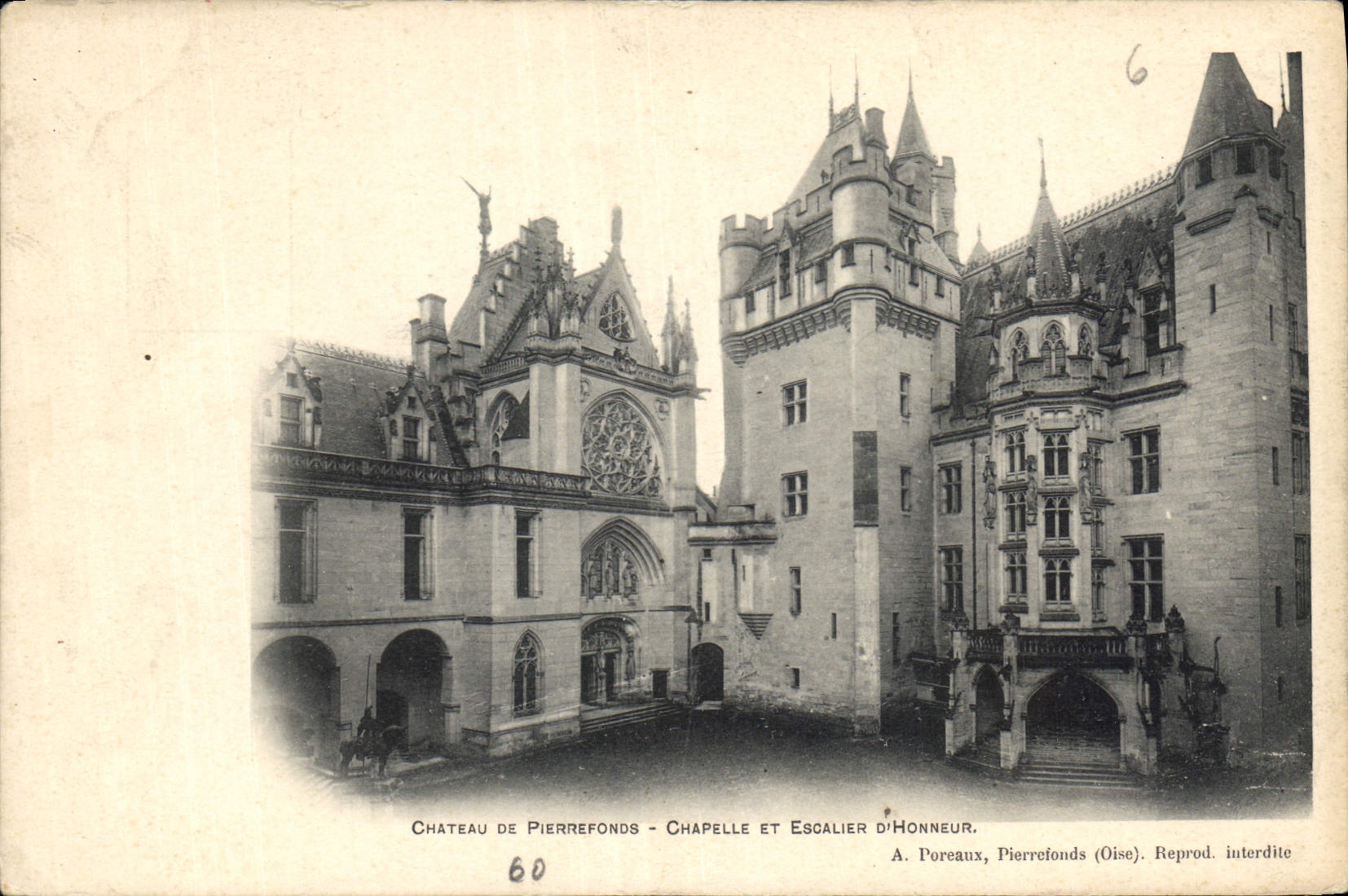 Schloss Pierrefonds — Kapelle und Ehrenstiege — A. Poreaux, Pierrefonds (Oise)