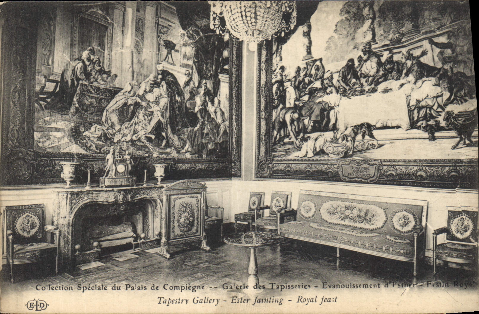 CPA Collection Speciale du Palais de Compiegne Galerie des Tapisseries 