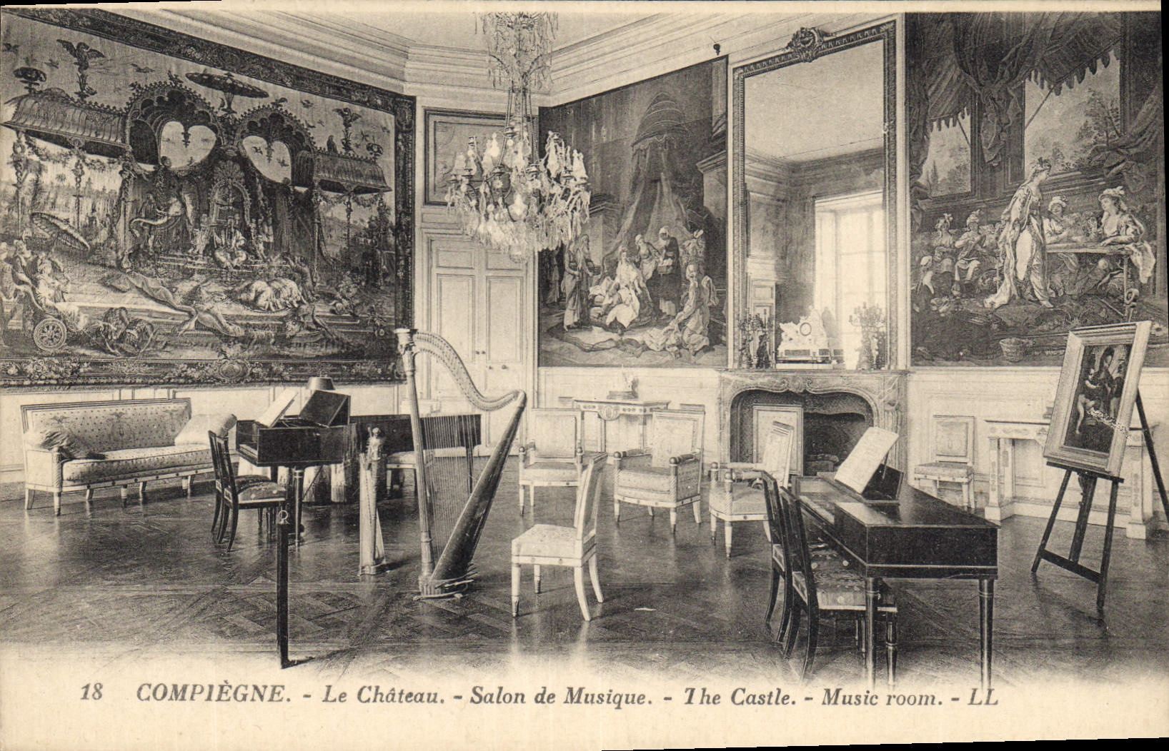 Compiègne - Le Château - Salon de Musique — LL