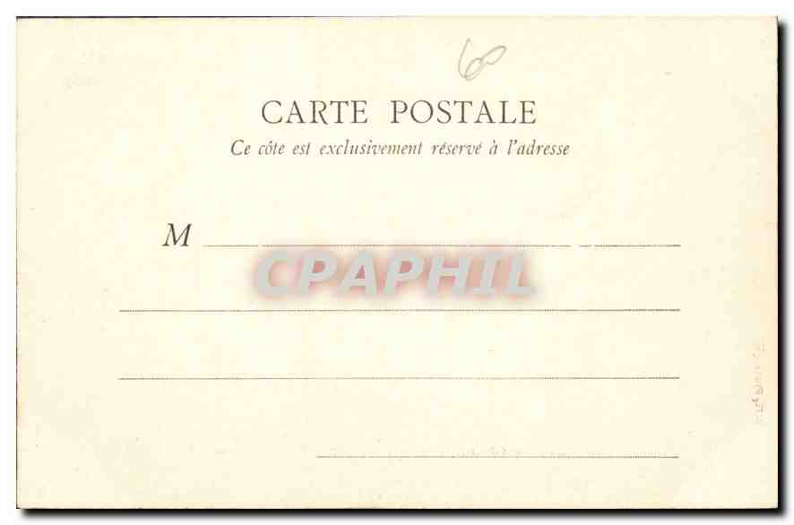 CPA Chateau de Chantilly Vueprise du Parc cote nord ouest  — Verso